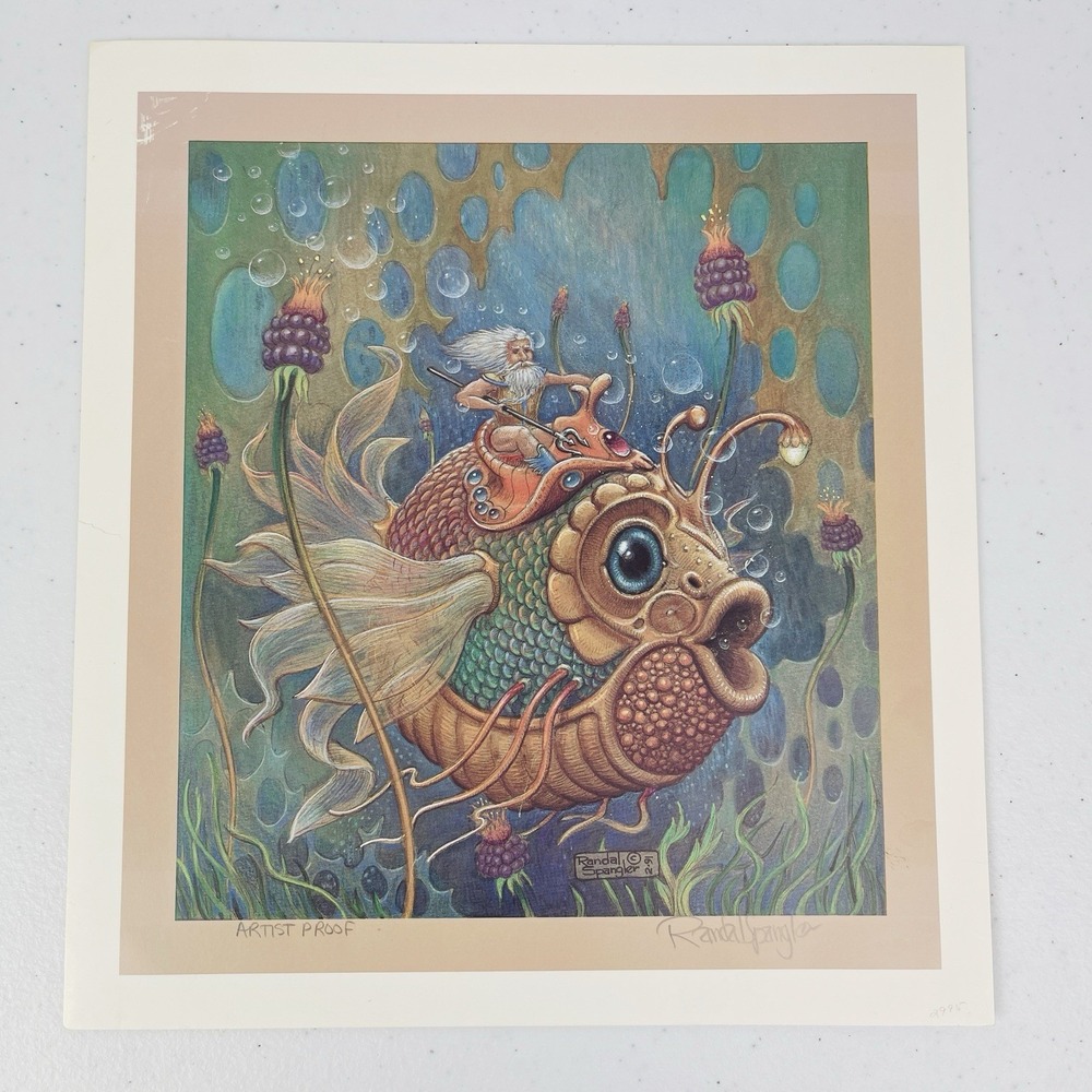 Randal Spangler Fantasy Fish Underwater Utopia Limited Edition Signed and Dated‎